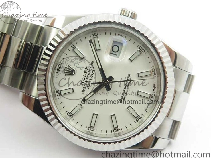 0130 DateJust 126334 SS Noob 1:1 904L Best Edition White Dial Stick Markers on Oyster Bracelet A MultiPurpose 3172